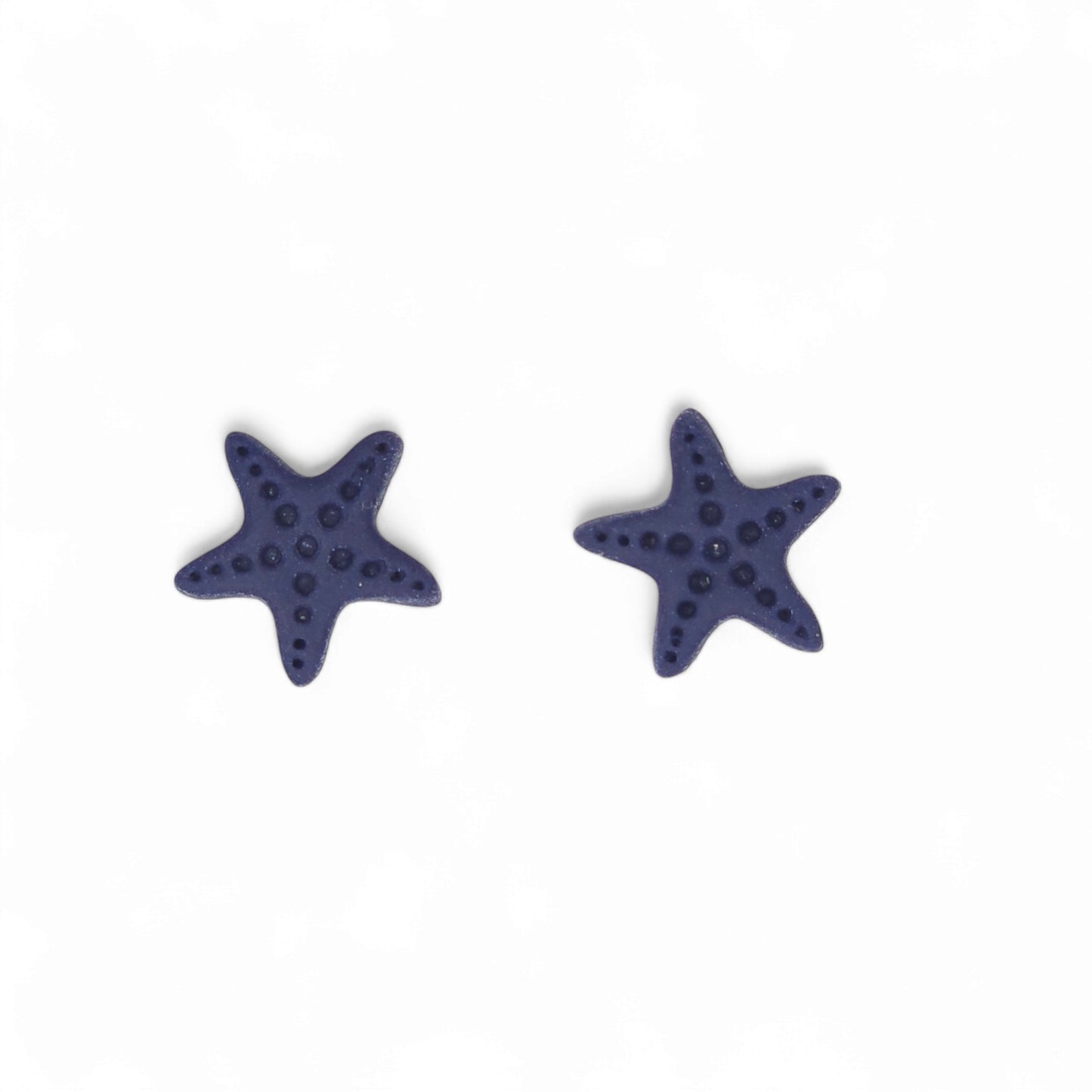 Καλοκαιρινά παιδικά σκουλαρίκια μπλε μαρίν αστερίες πολυμερικό πηλό
