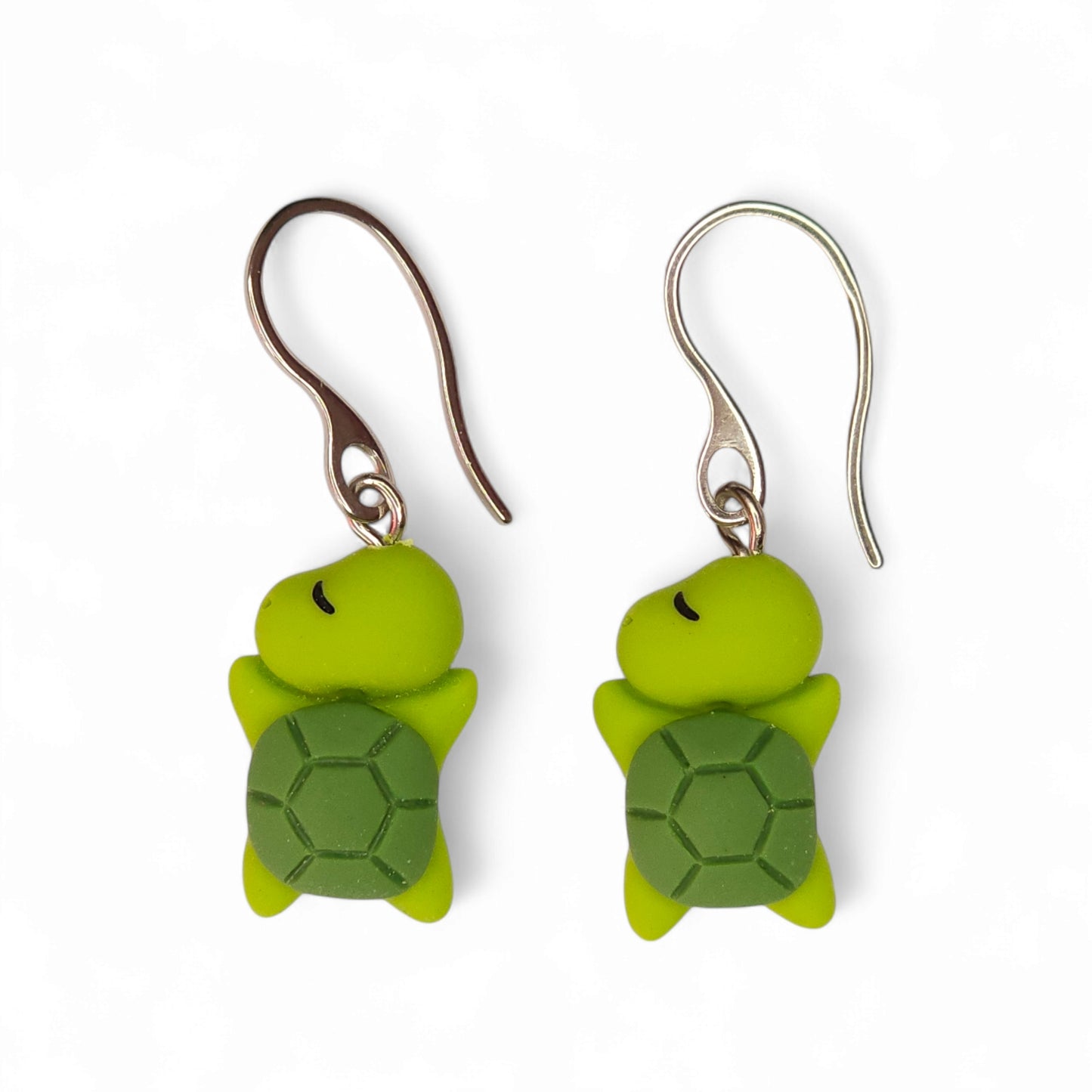 Κρεμαστά σκουλαρίκια πράσινες χελώνες καρέτα καρέτα