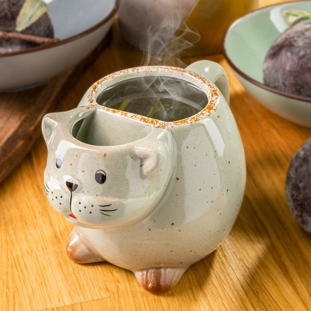 Κεραμική κούπα τσάι 3D γατάκι Cat tea mug