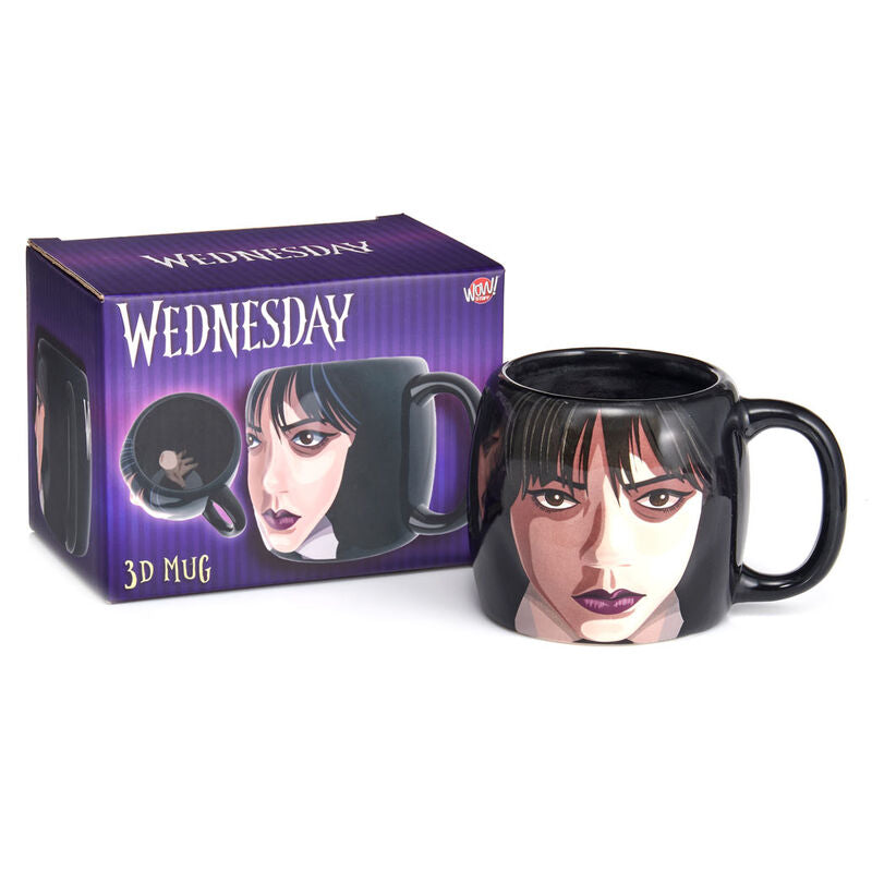 Κεραμική κούπα Wednesday Halloween με το Thing στον πάτο της κούπας
